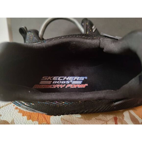 Skechers Bob Squad Women's Running Shoes Size 8 Trainers Black - Picture 5 of 6
